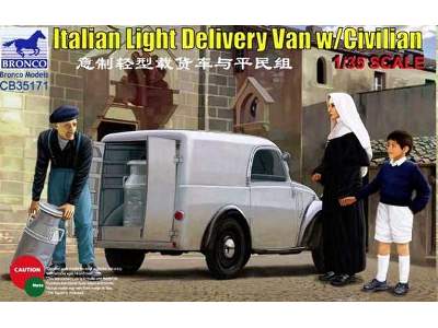 Fiat 500 Topolino Light Delivery Van w/Civilian - image 1