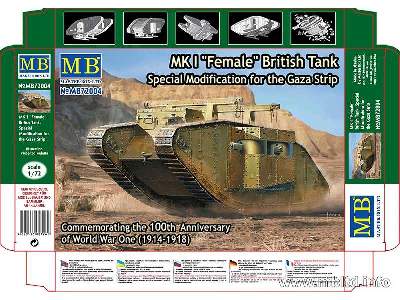 MK I Female British Tank Special Modification for the Gaza Strip - image 1