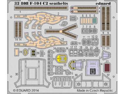 F-104 C2 seatbelts 1/32 - Italeri - image 1