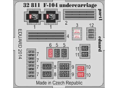 F-104 undercarriage 1/32 - Italeri - image 1