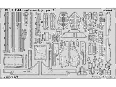 F-104 undercarriage 1/32 - Italeri - image 3