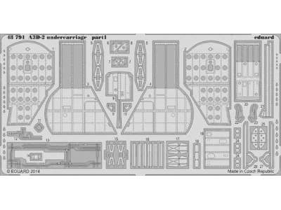 A3D-2 undercarriage 1/48 - Trumpeter - image 1