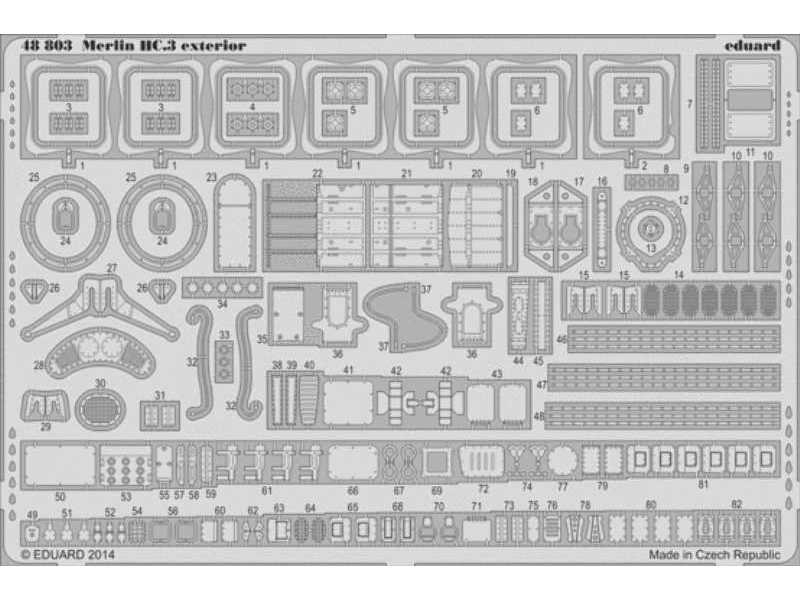 Merlin HC.3 exterior 1/48 - Airfix - image 1 Merlin HC.3 exterior 1/48 - Airfix - image 1