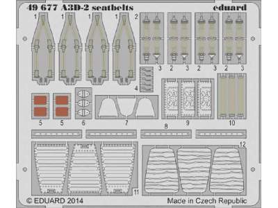 A3D-2 seatbelts 1/48 - Trumpeter - image 1