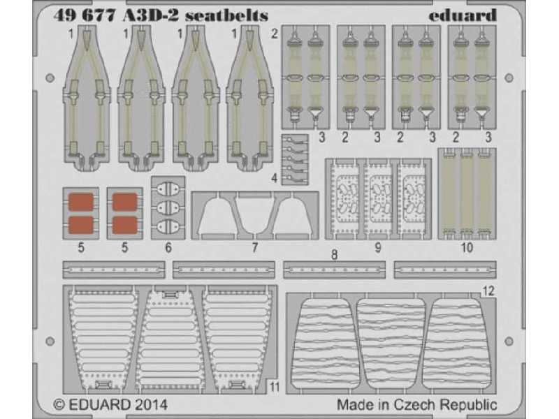 A3D-2 seatbelts 1/48 - Trumpeter - image 1