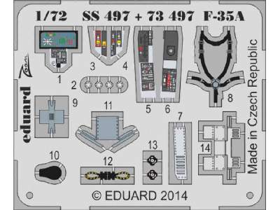 F-35A interior  S. A. 1/72 - Italeri - image 1