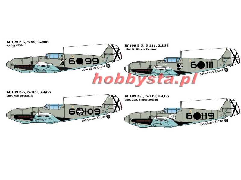 Spanish Emils - Bf 109 E-1 & E-3 of the Legion Condor - image 1