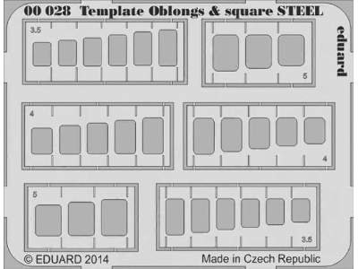 Template oblongs & square STEEL - image 1