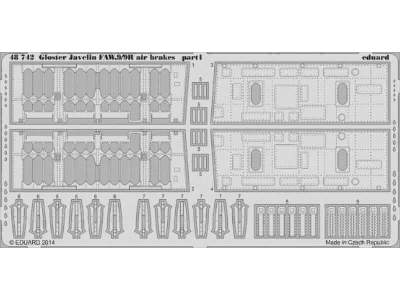 Gloster Javelin FAW.9/9R air brakes 1/48 - Airfix - image 1