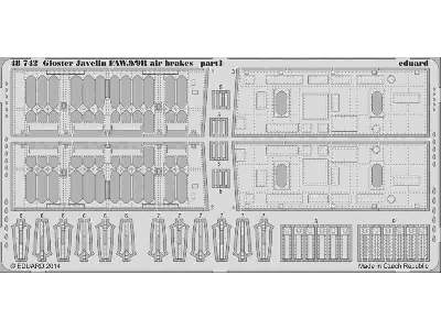 Gloster Javelin FAW.9/9R air brakes 1/48 - Airfix - image 2