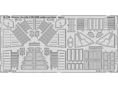 Gloster Javelin FAW.9/9R undercarriage 1/48 - Airfix - image 2