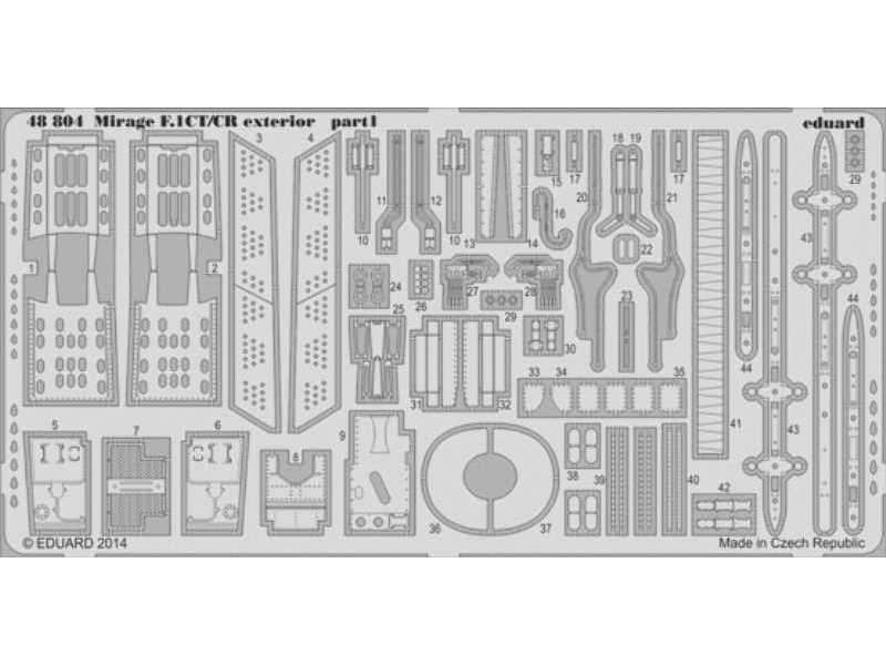 Mirage F.1CT/ CR exterior 1/48 - Kitty Hawk - image 1