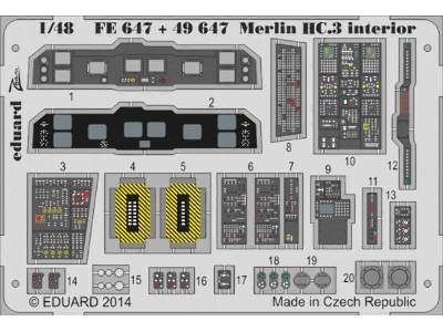 Merlin HC.3 interior S. A. 1/48 - Airfix - image 1
