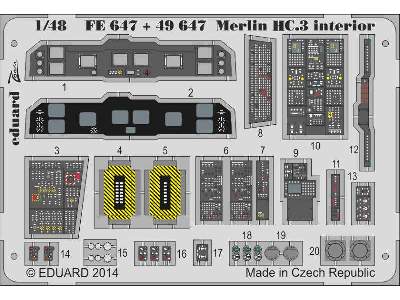 Merlin HC.3 interior S. A. 1/48 - Airfix - image 2