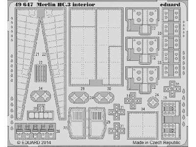 Merlin HC.3 interior S. A. 1/48 - Airfix - image 3