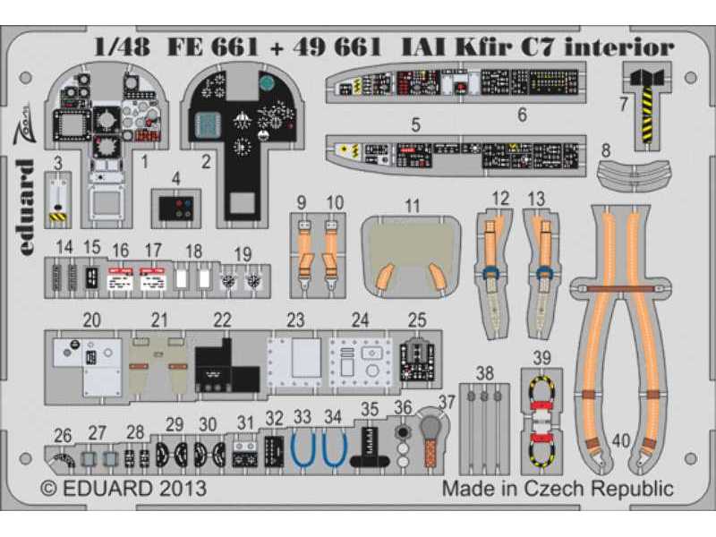 IAI Kfir C7 interior S. A. 1/48 - Amk - image 1