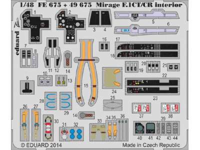 Mirage F.1CT/ CR interior S. A. 1/48 - Kitty Hawk - image 1