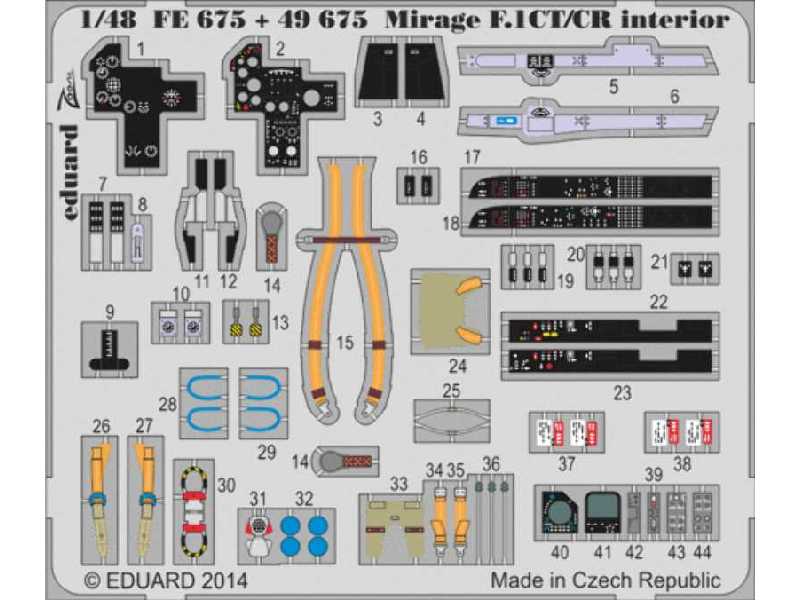 Mirage F.1CT/ CR interior S. A. 1/48 - Kitty Hawk - image 1