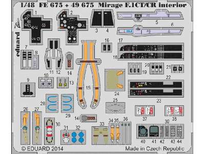 Mirage F.1CT/ CR interior S. A. 1/48 - Kitty Hawk - image 2