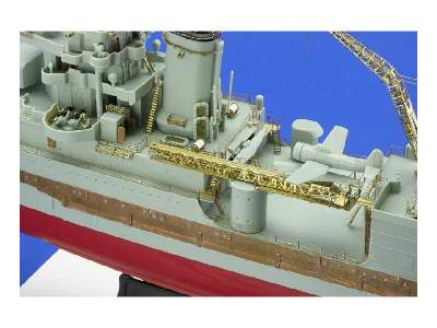 USS CA-35 Indianapolis railings 1/350 - Academy Minicraft - image 2