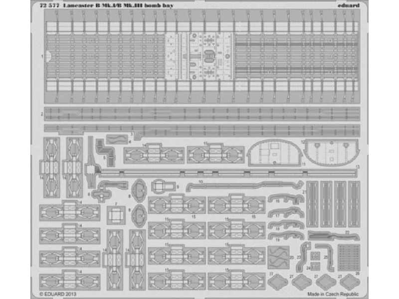 Lancaster B Mk. I/B Mk. III bomb bay 1/72 - Airfix - image 1