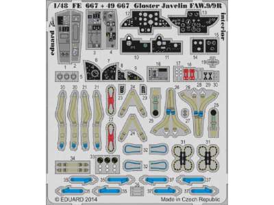 Gloster Javelin FAW.9/9R interior S. A. 1/48 - Airfix - image 1