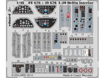 L-29 Delfin interior S. A. 1/48 - Amk - image 1