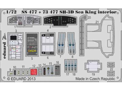 SH-3D Sea King interior S. A. 1/72 - Cyber Hobby - image 1