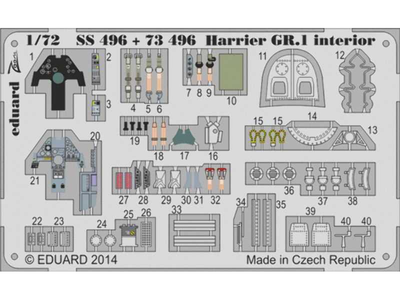 Harrier GR. interior 1 S. A. 1/72 - Airfix - image 1