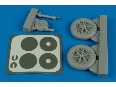 Bf 109F wheels & masks - Trumpeter - image 1