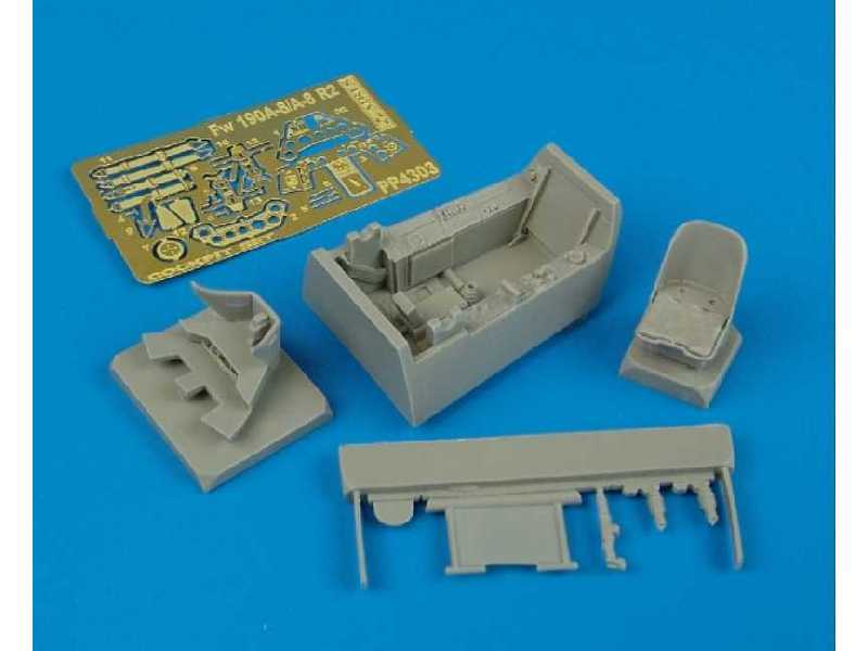 Fw 190A-8/A-8 R2 cockpit set - Tamiya - image 1