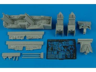 F-16D block 30 fighting Falcon cockpit set - Hasegawa - image 1