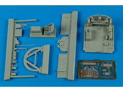 N1K1 Shiden cockpit set - Hasegawa - image 1