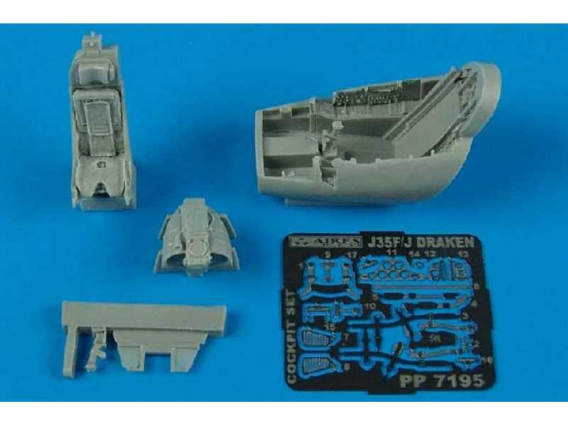 J35F/J Draken cockpit set - Hasegawa - image 1