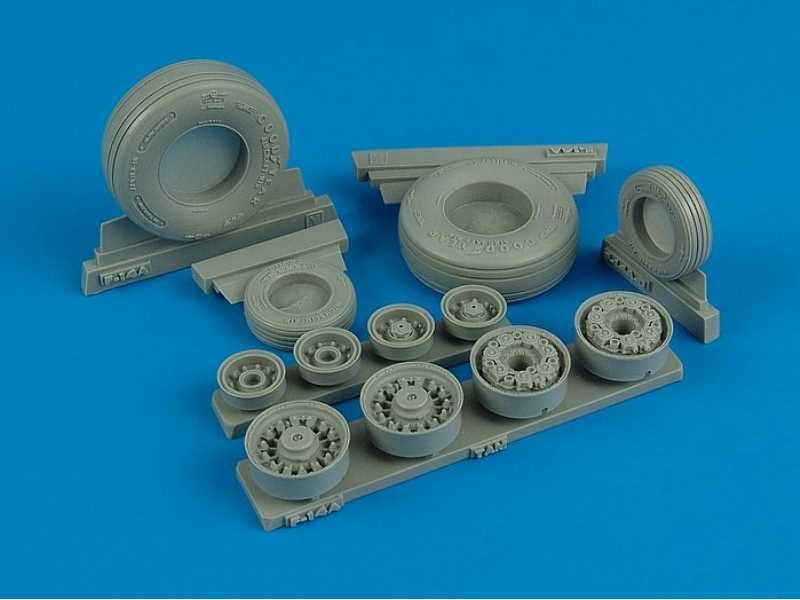 F-14A Tomcat weighted wheels - Tamiya - image 1