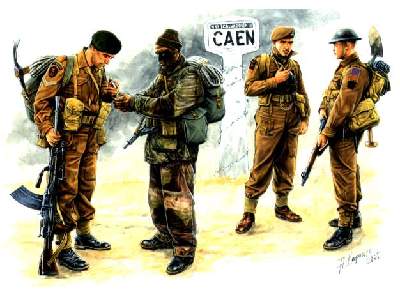 Figures British troops, Caen - image 1