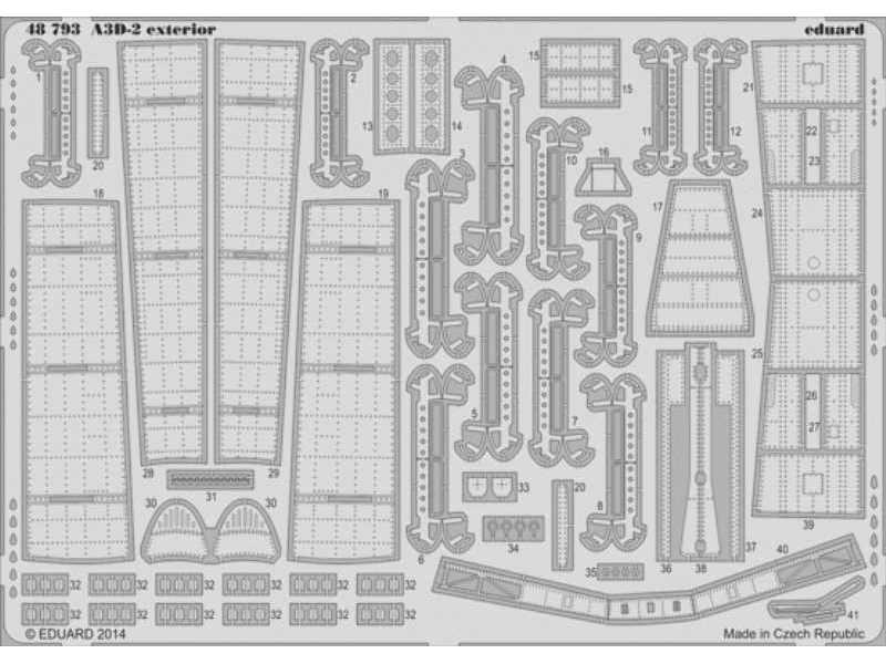 A3D-2 exterior 1/48 - Trumpeter - image 1