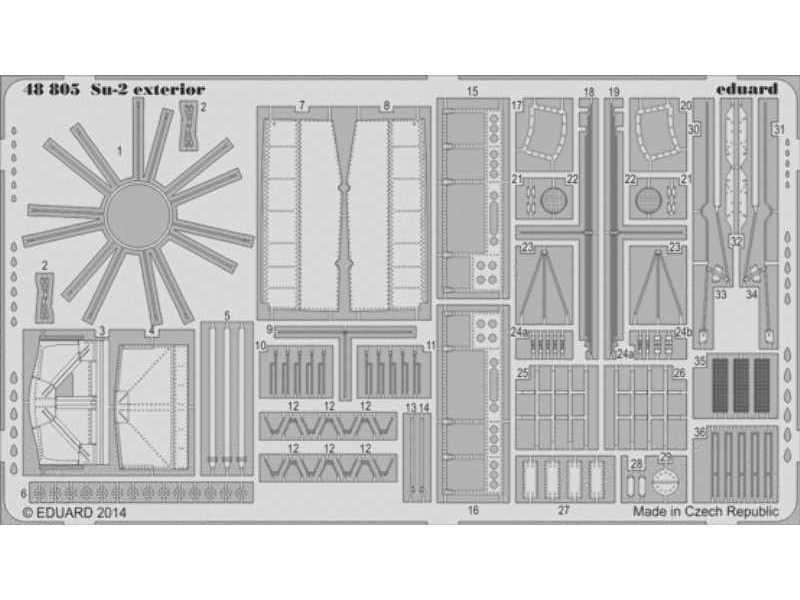 Su-2 exterior 1/48 - Zvezda - image 1