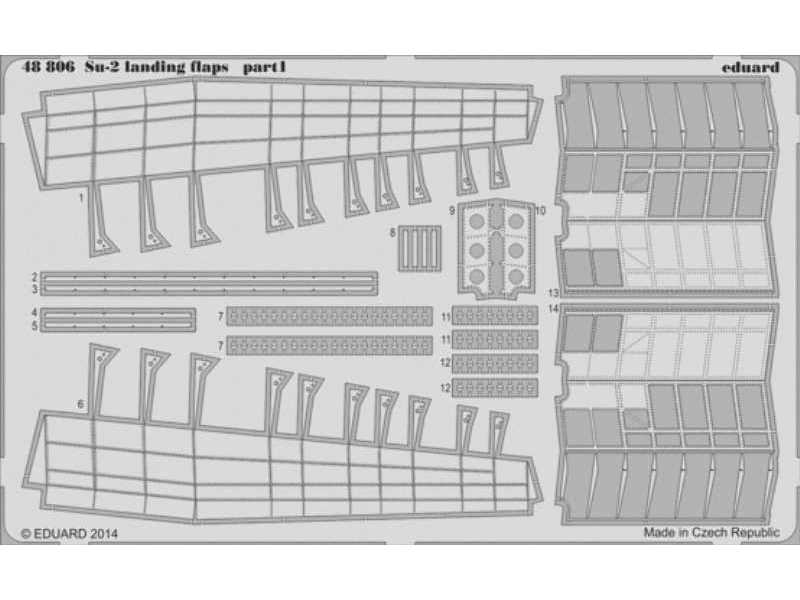 Su-2 landing flaps 1/48 - Zvezda - image 1