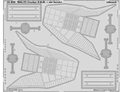 MiG-25 Foxbat air intakes & F. O.D.  1/48 - Kitty Hawk - image 1