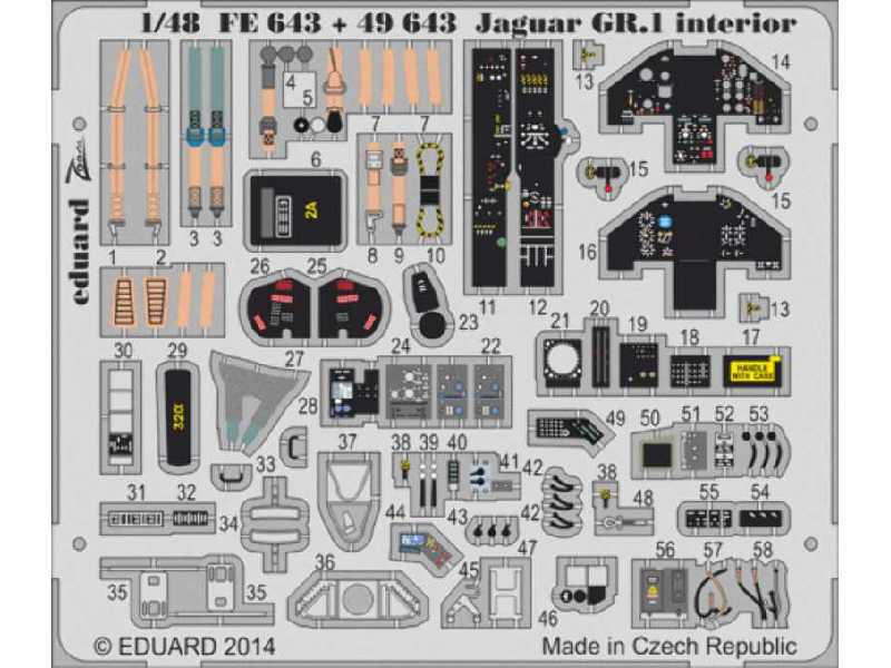 Jaguar GR.1 interior S. A. 1/48 - Kitty Hawk - image 1