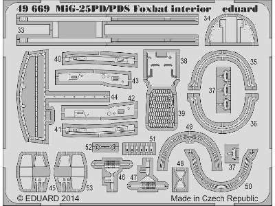 MiG-25PD/ PDS Foxbat interior S. A. 1/48 - Kitty Hawk - image 3