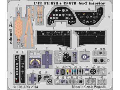 Su-2 interior S. A. 1/48 - Zvezda - image 1