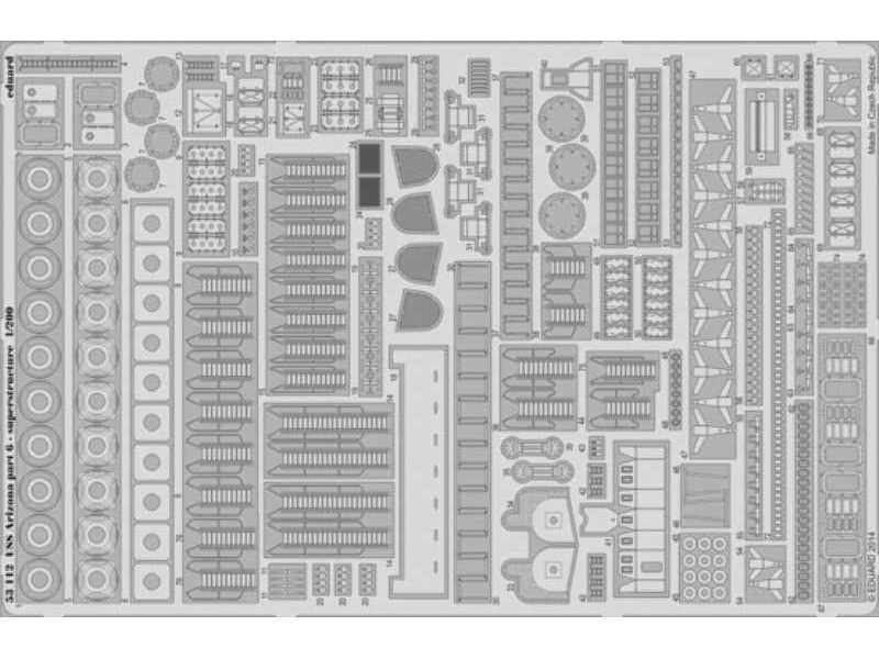 USS Arizona part 6 - superstructure 1/200 - Trumpeter - image 1