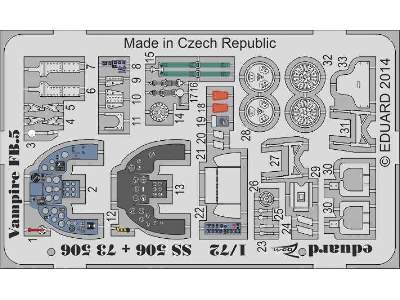 Vampire FB.5 S. A. 1/72 - Azur - image 2