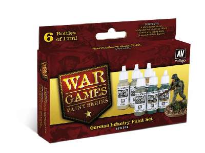 Wargames German Infantry Paint Set - 6 pcs - image 1