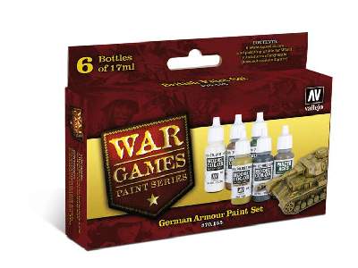 Wargames German Armour Paint Set - 6 pcs - image 1