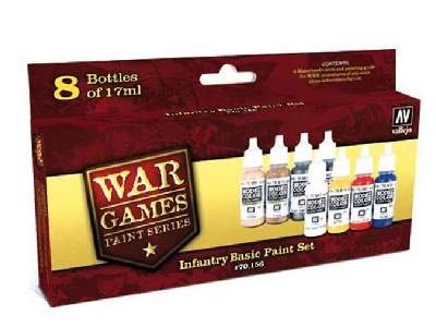 Wargames Infantry Basic Paint Set - 8 pcs - image 1