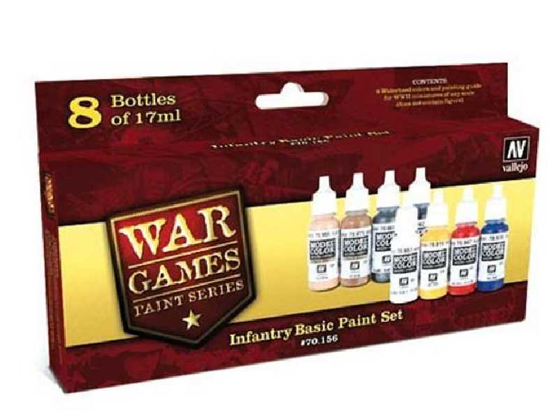 Wargames Infantry Basic Paint Set - 8 pcs - image 1
