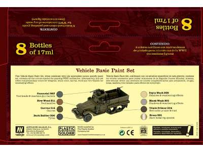 Wargames Vehicle Basic Paint Set - 8 pcs - image 2